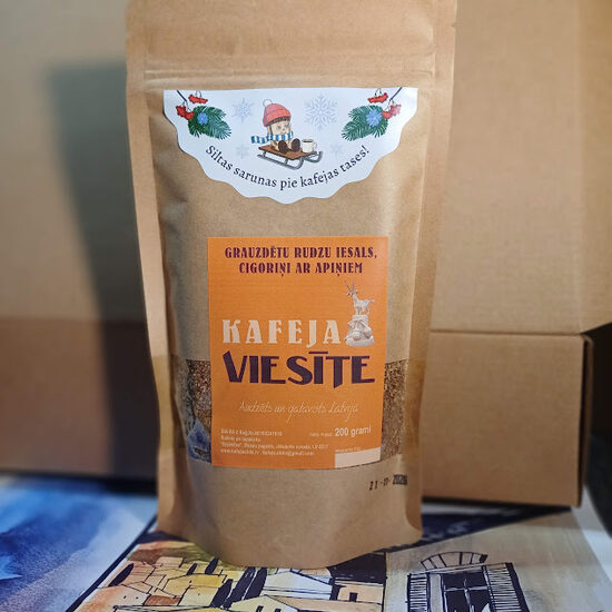 Grauzdētu rudzu iesals ar cigoriņiem un apiņiem Kafeja VIESĪTE 200 gr